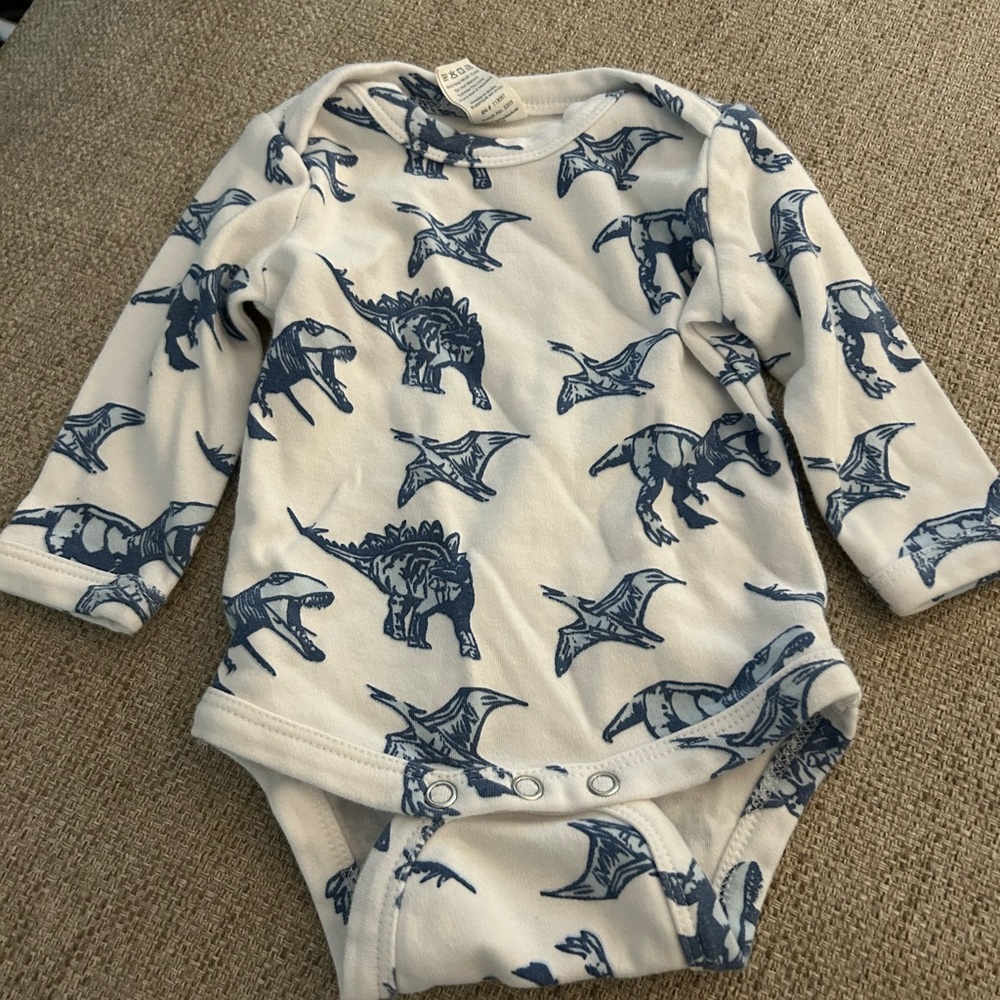 Blue Dino Kate Quinn onesie